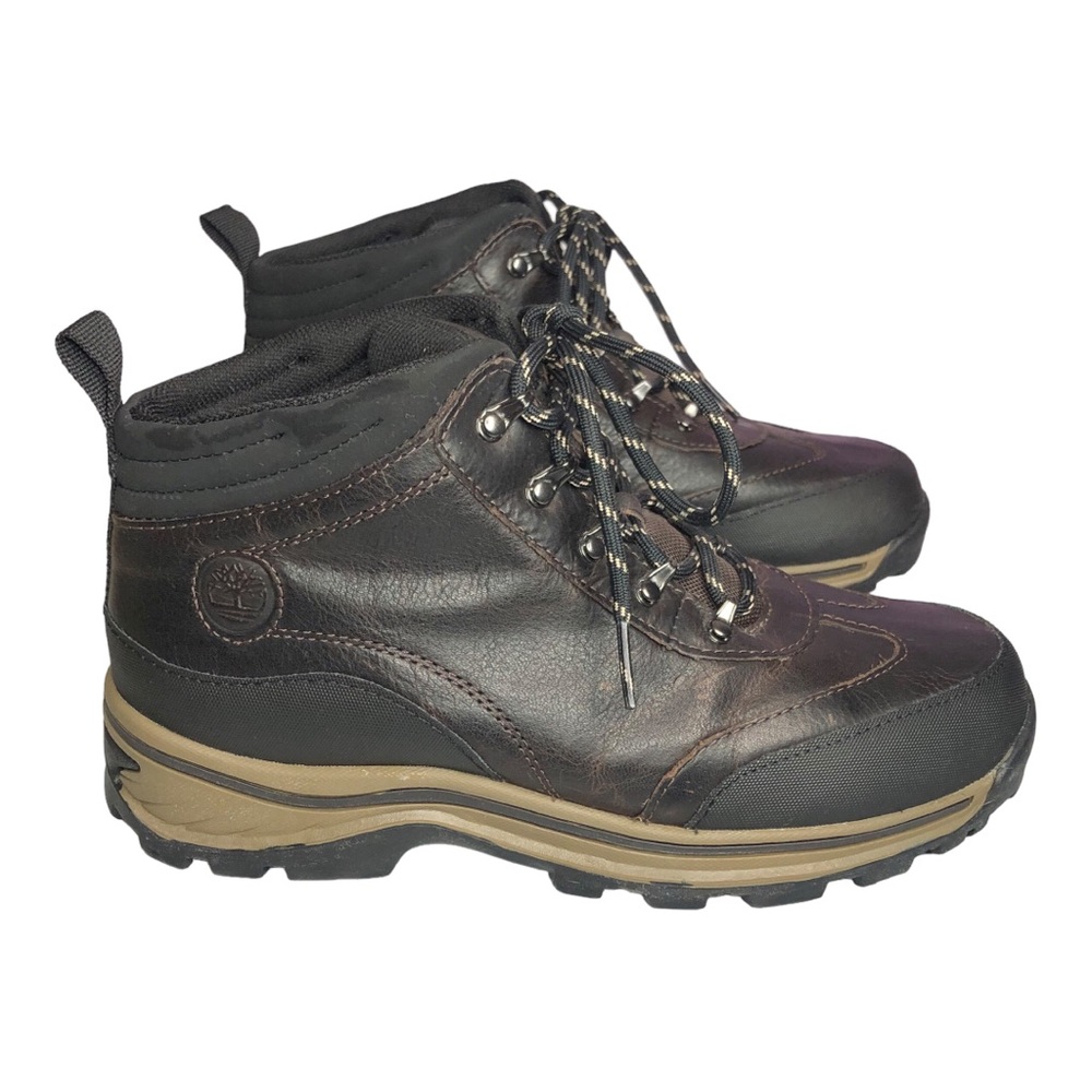 Timberland Backroads Hiker Brown Leather Jungle Trail Hiking Boots Big Boys 5.5